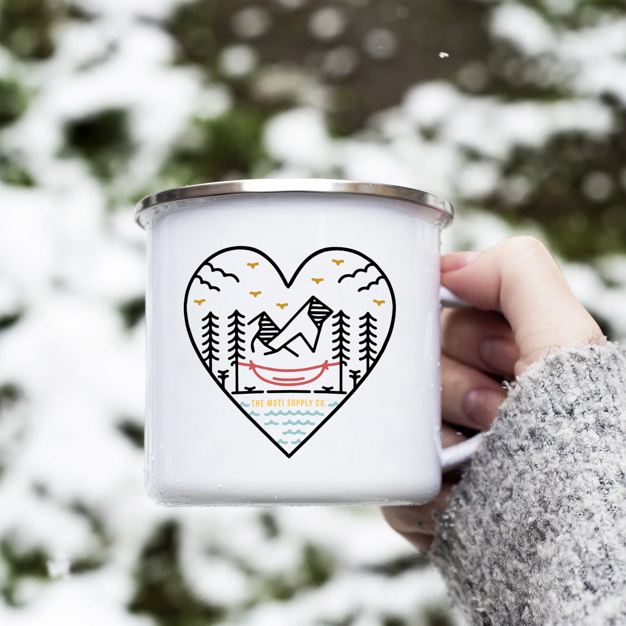Heart the Adventure Camp Mug
