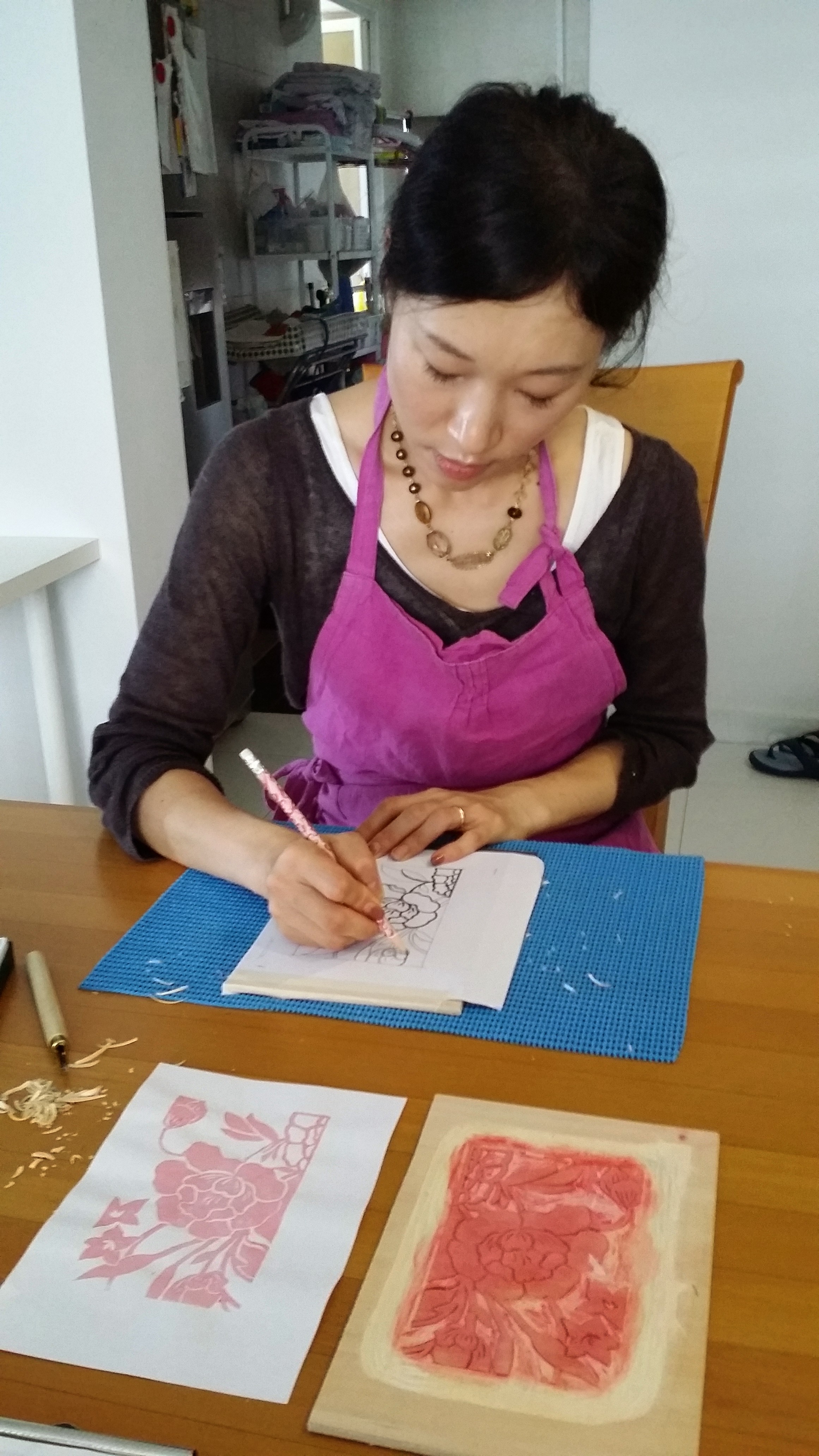 Japanese Woodblock Classes Aliwal Arts Centre — Jennifer Lim Art