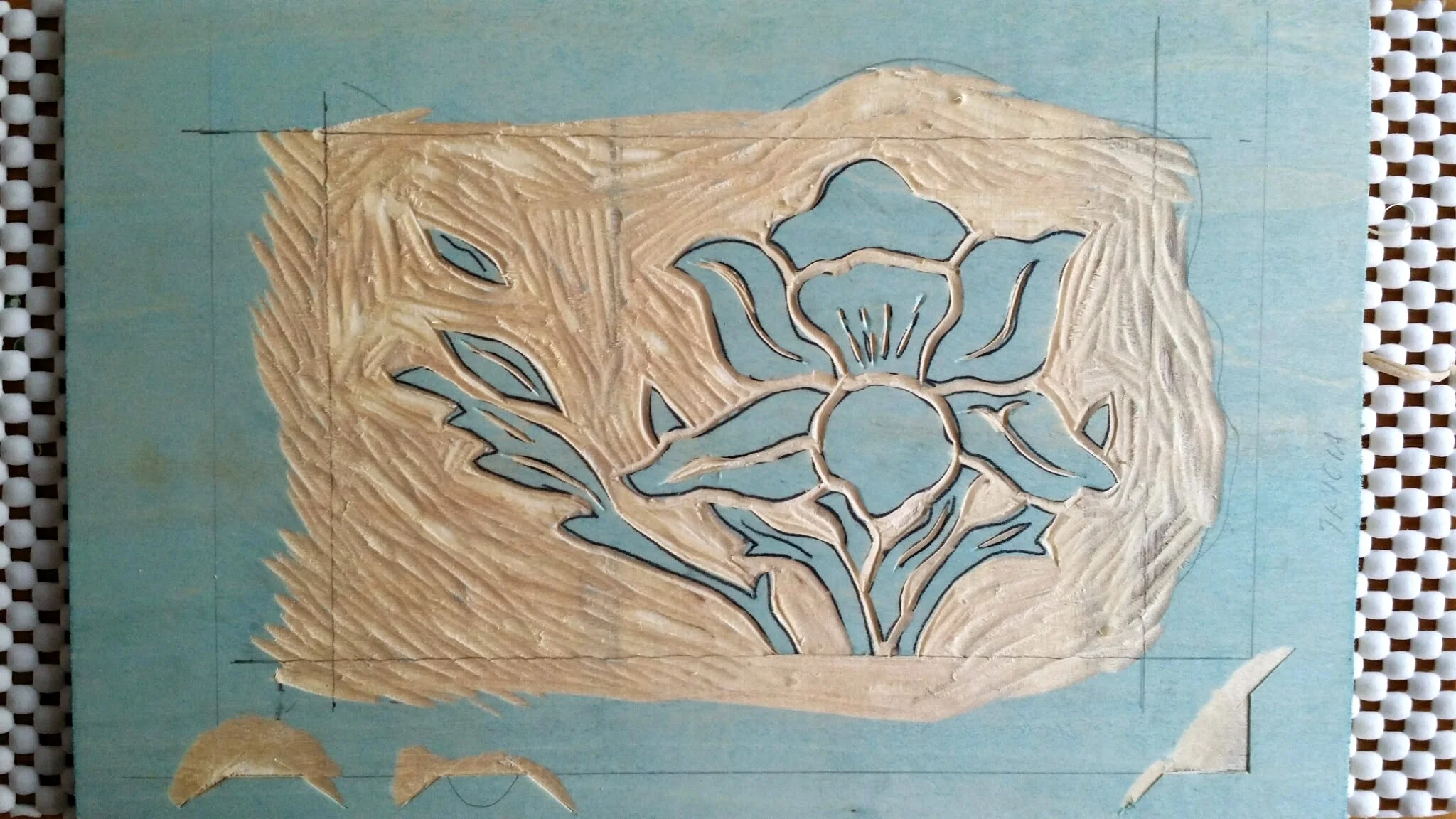 Carving up close! 