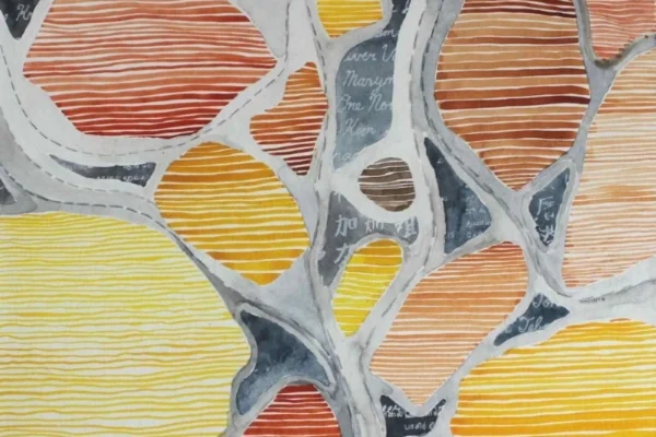 Temasek Travel - Island Nation , mixed media on canvas, 30 x 45 cm, 2014. Price on application. 