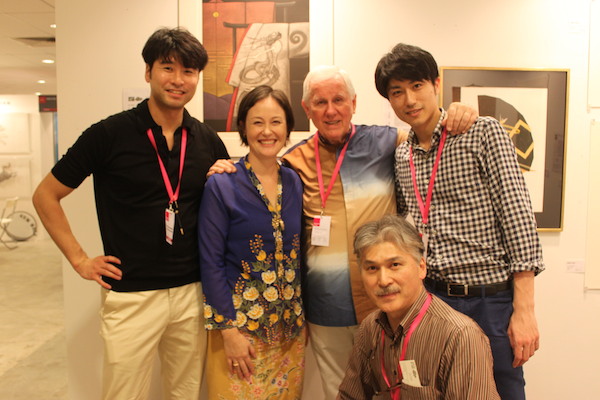 With Mr. Norman H. Tolman and staff from The Tolman Collection Gallery Tokyo. A nice Japanese connection! お世話になっております.
