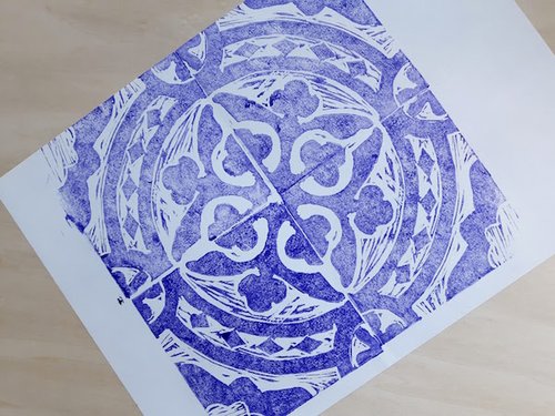 Linocut Printing Peranakan Style Jennifer Lim Art