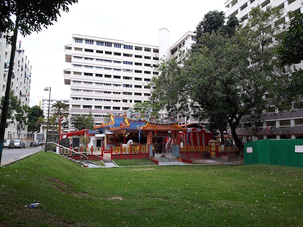 Sandwiched between public housing apartments! 