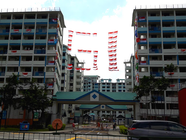 Unique use of flags in Toa Payoh! 