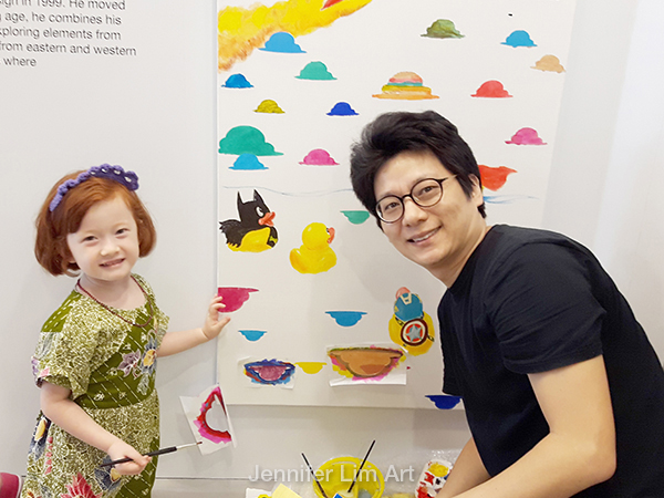  My friend artist Liu Xuanqi Leo and my little friend.&nbsp; 