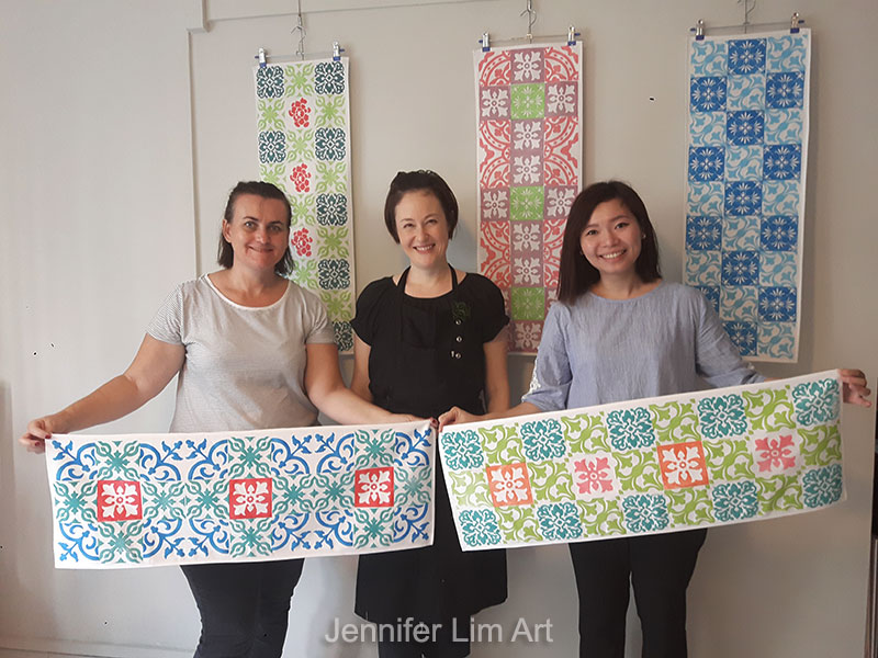 A snap of the finished works! I feel like I'm in a colourful handmade garden. How nice! 