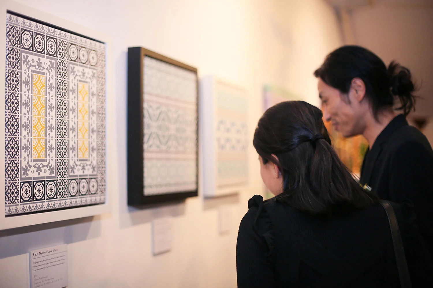 Visitors checking out the tale behind Baba Nyonya Love Story