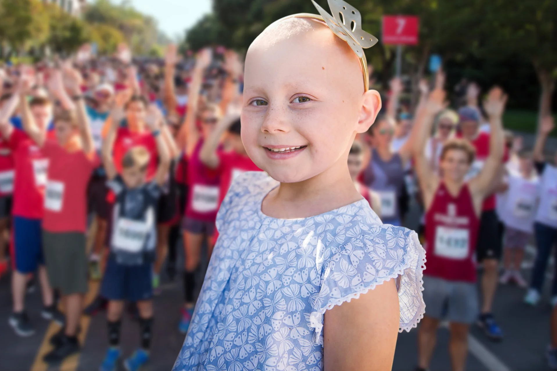 Claire, 7, Cancer patient