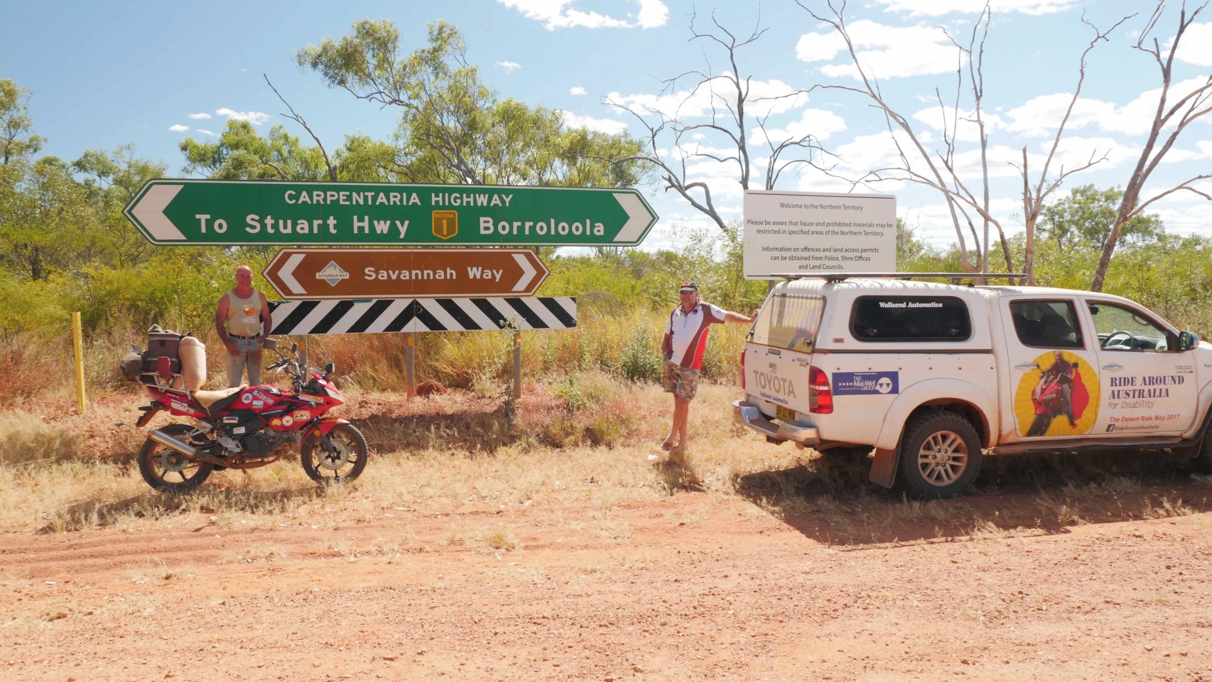 The Desert Ride - Day 24 - Daly Waters --> Robinson River