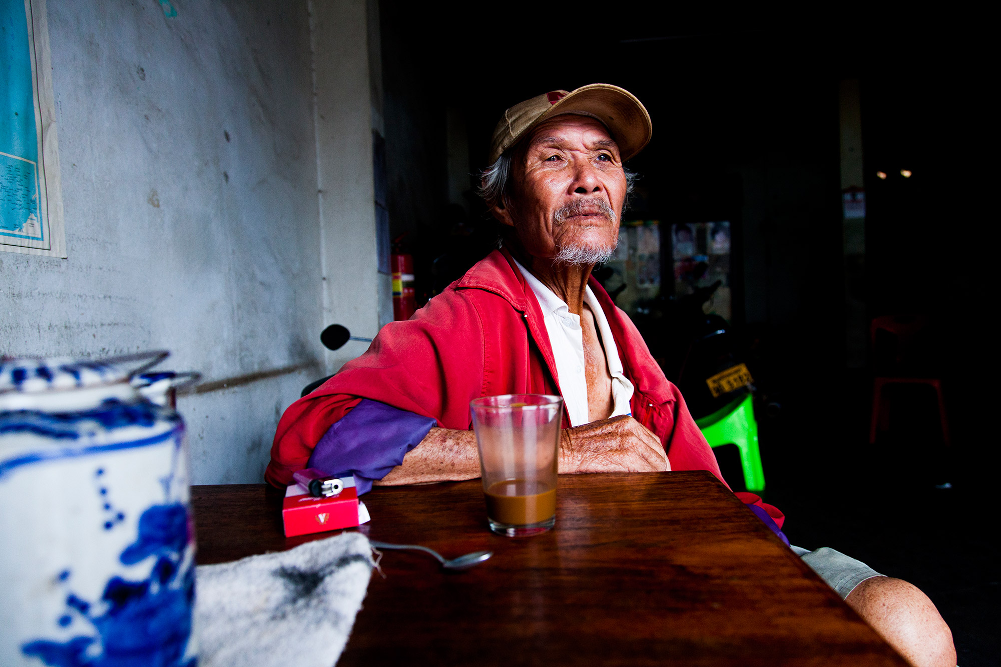 Man in Savannakhet Coffee Shop