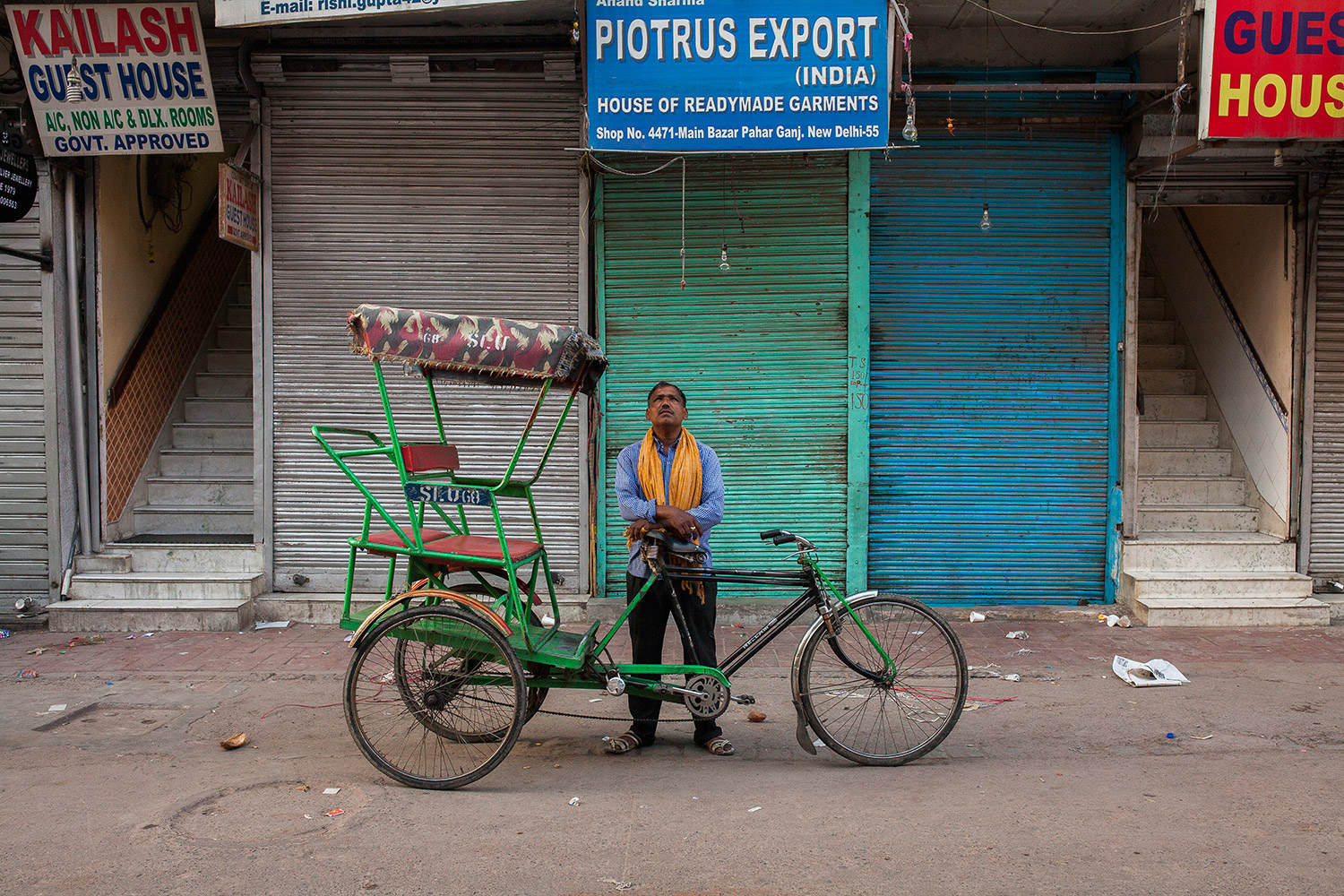 Rickshaw driver in Delhi