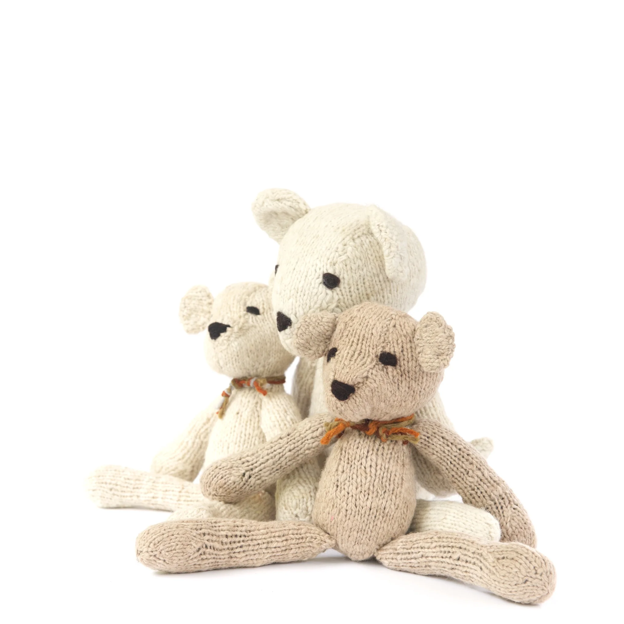 Ditsy Bear Cream (Large, Small) & Ditsy Latte (Small)