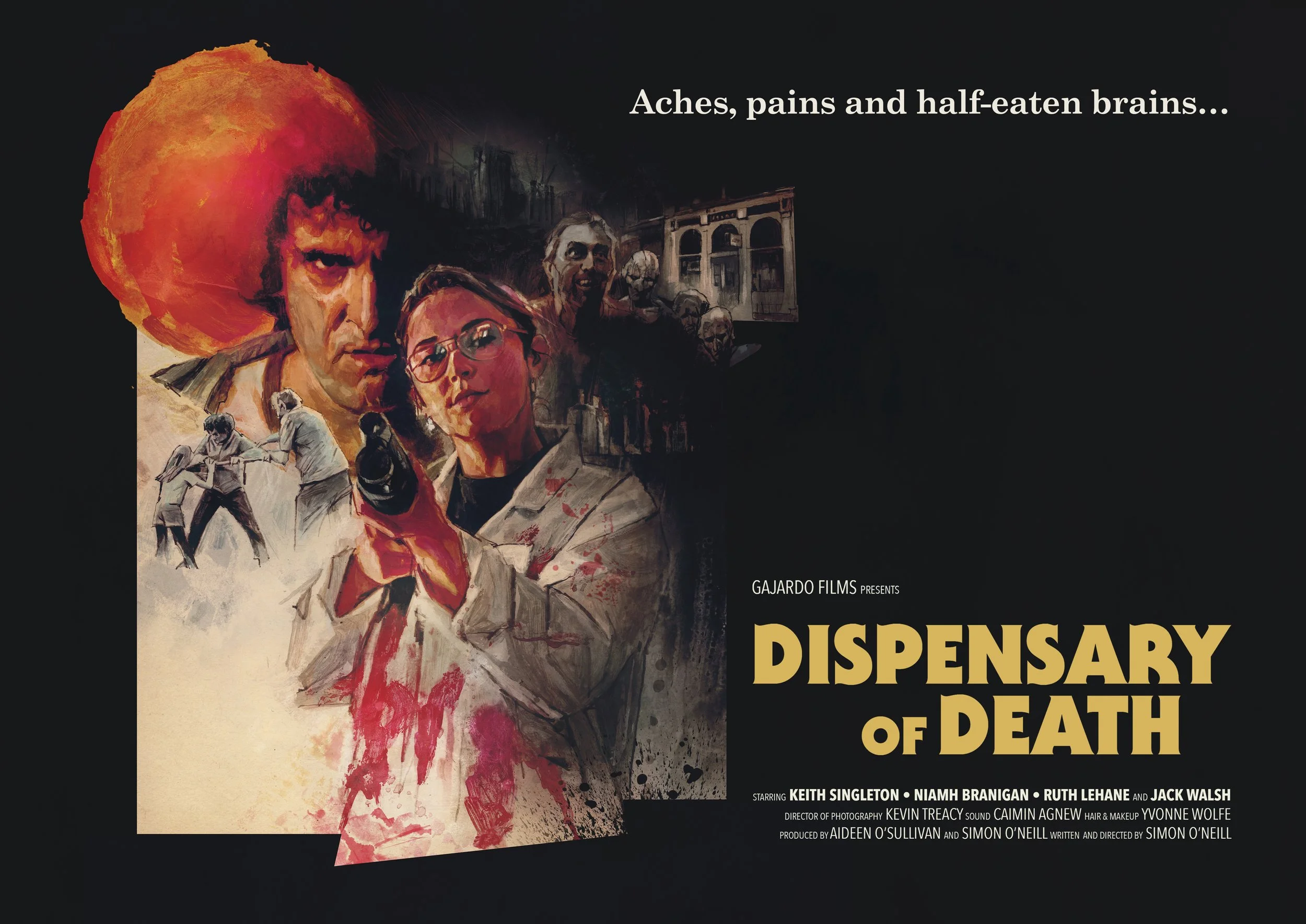 Short film about aches, pains and half-eaten brains...