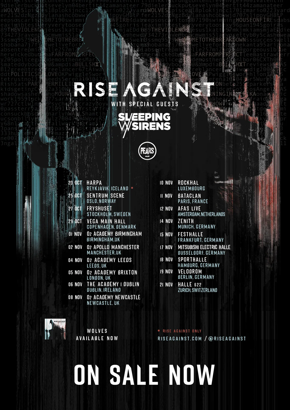  Rise Against ADMAT UK Tour 2017 