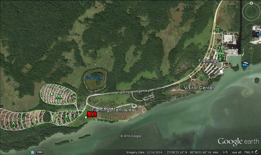 Map of Flamingo area.