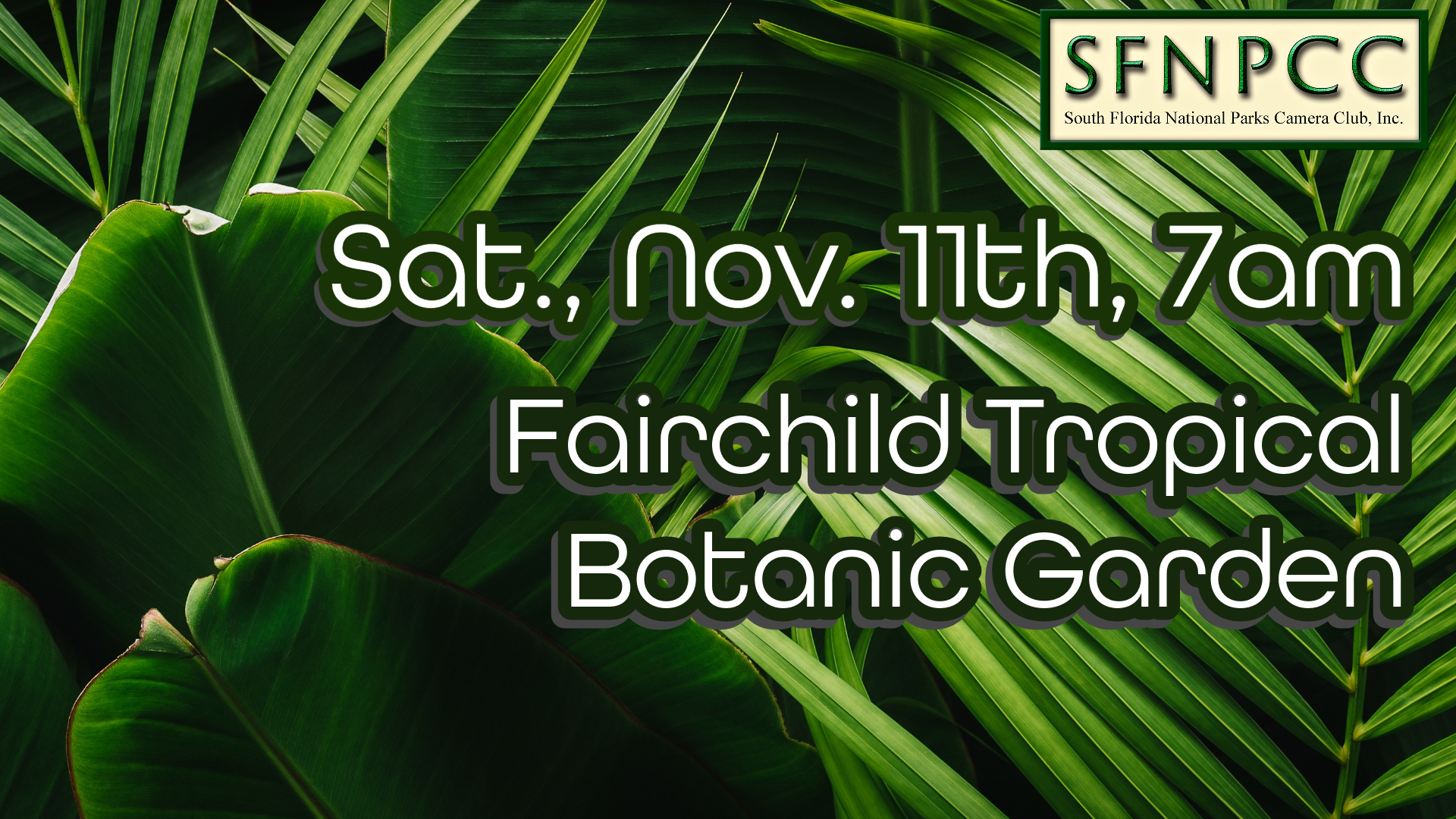 November Field Trip - Fairchild Tropical Gardens