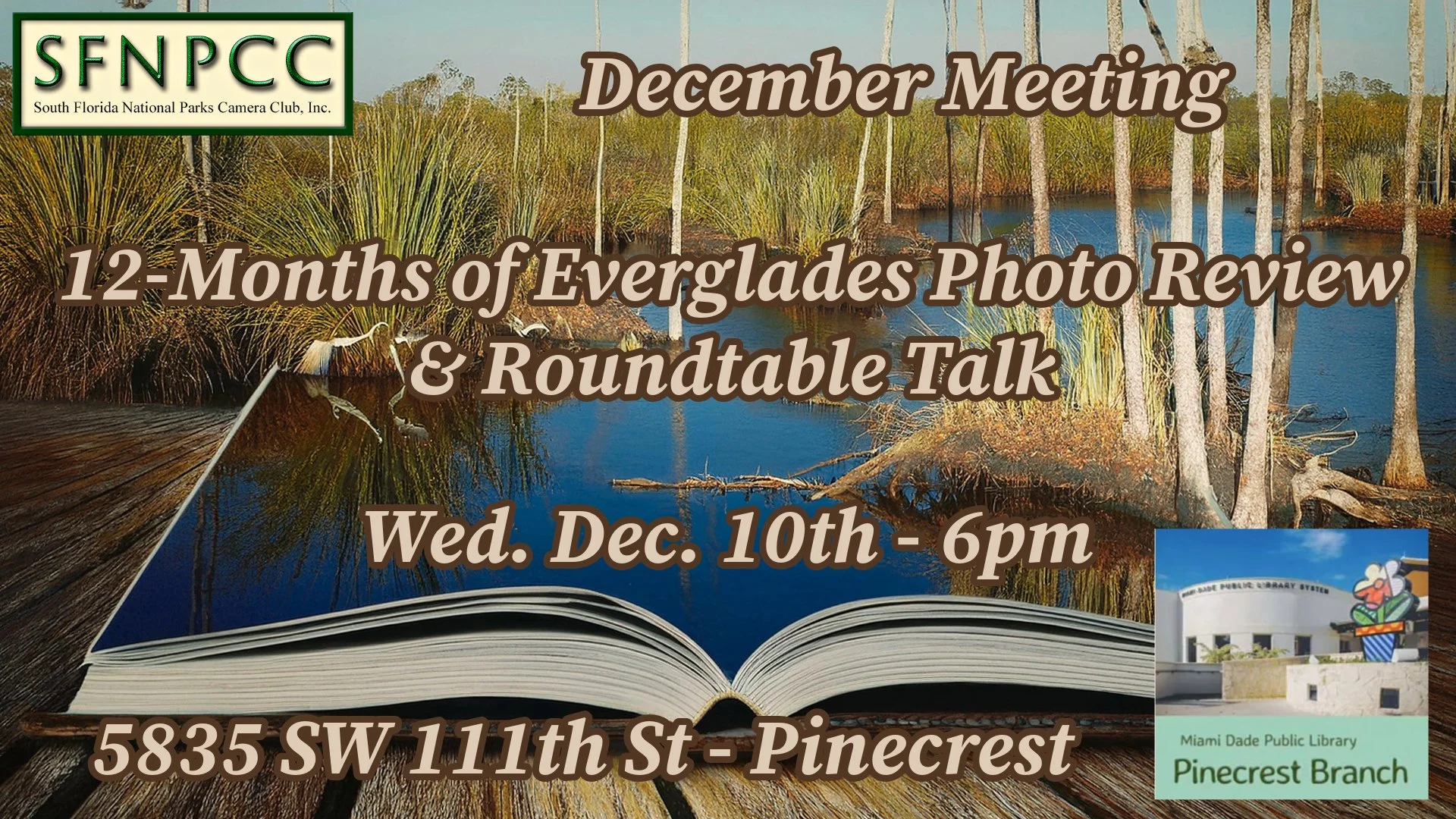 December Meeting IN PERSON