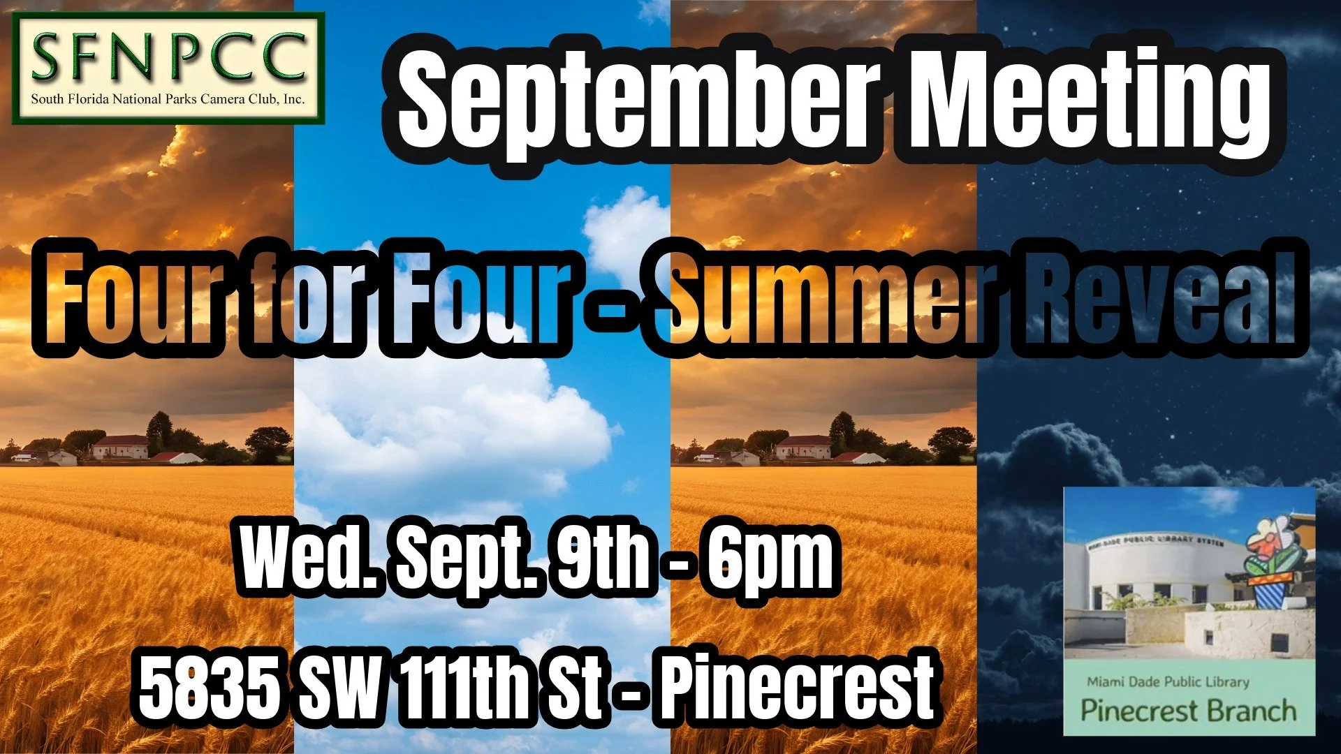 September Meeting - "Four for Four" Summer Creativity Challenge Reveal