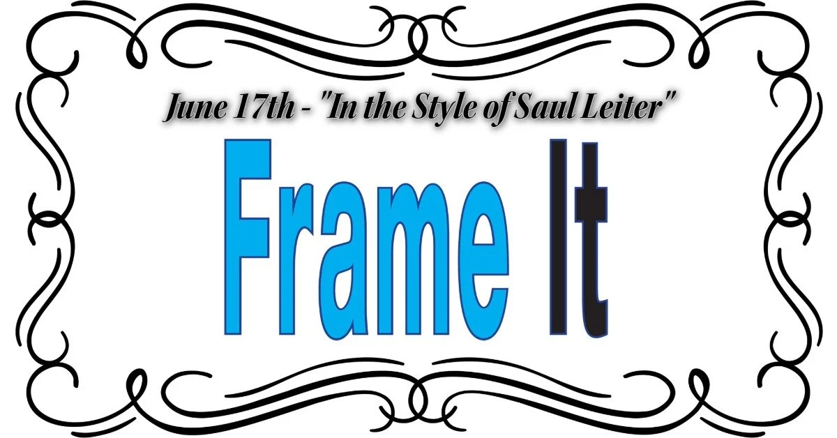 June FrameIt! VIA Zoom - Theme "In the Style of Saul Leiter"