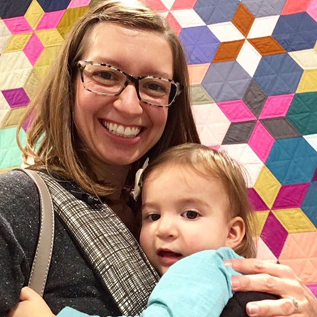 Lily and I spent the morning exploring #quiltcon2019. Swipe to see some of our favorite quilts from the exhibit! #QuiltCon @themqg #modernquiltguild #nashville #quilts #modernquilts #handmade