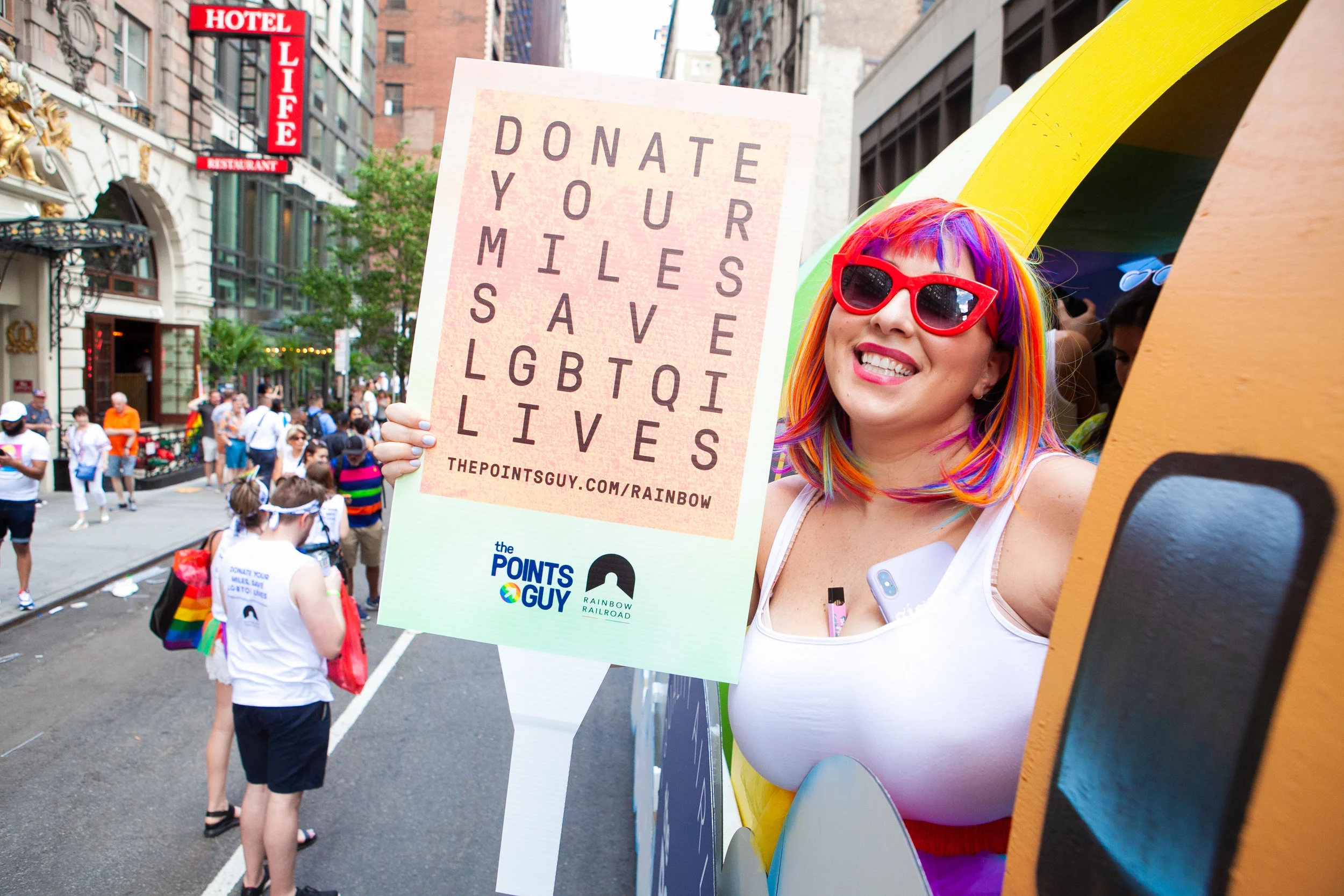 THE POINTS GUY PRIDE FLOAT 2019: NEW YORK