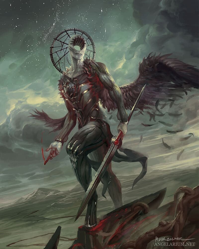 Simikiel, Angel of Vengeance 👼 Swipe for details➡️ Last frame by @onebadking😍
.
Call his name and he shall come
Speak your words of betrayal and he will be at your side
Pierce the sword into the hearts of thine enemies
Gain retribution but be warne