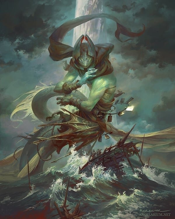 Ananiel, Angel of Storms⛈ Swipe for details and the values sketch➡️
.
One day as the sun began to set, the boats attempted to return to shore. Ananiel pleaded with them to stay. They ignored his words. So, in a fit of anger, he summoned the waves to 