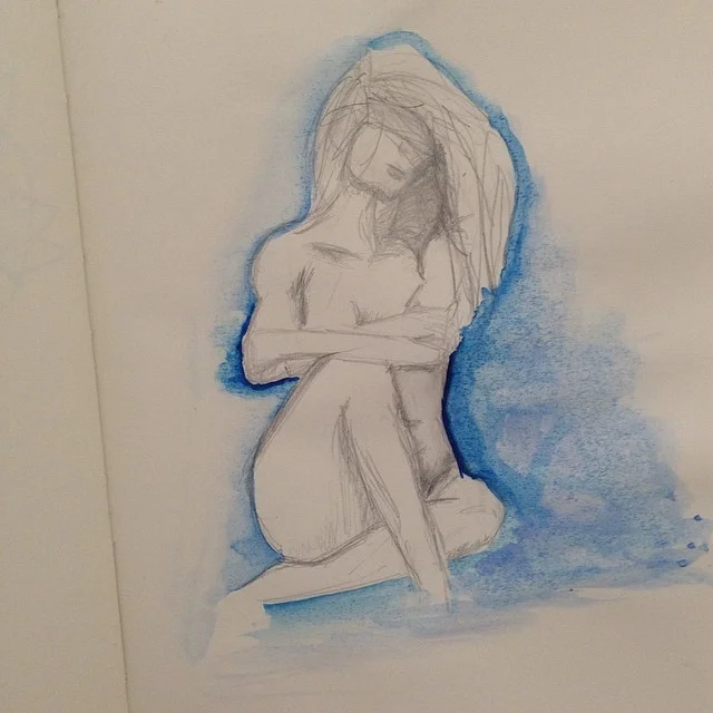 Playing around with watercolors again! #latepost #nofilter #watercolor #sketching #sketch #pencil #creative #creativework #painting #moleskine