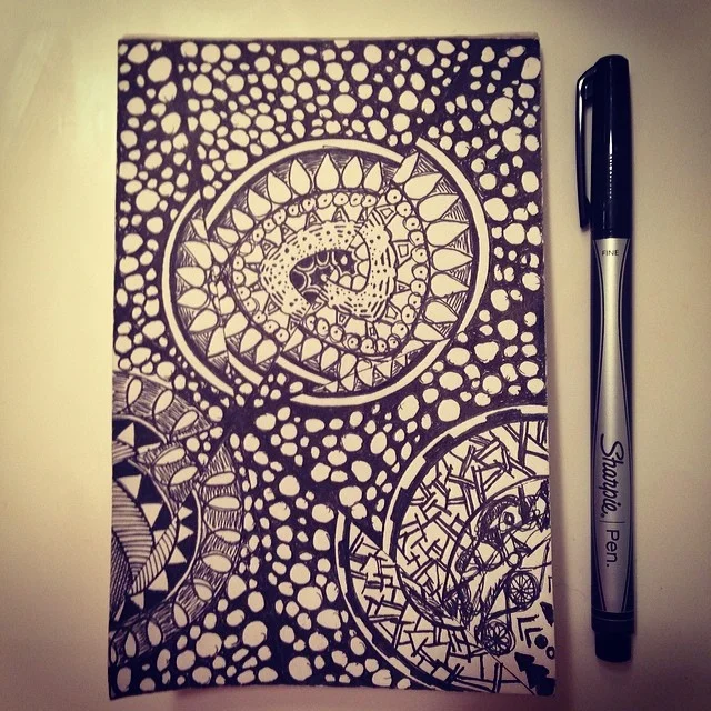 Broken mirror #doodlindoods #doodles #sharpie #creative #design