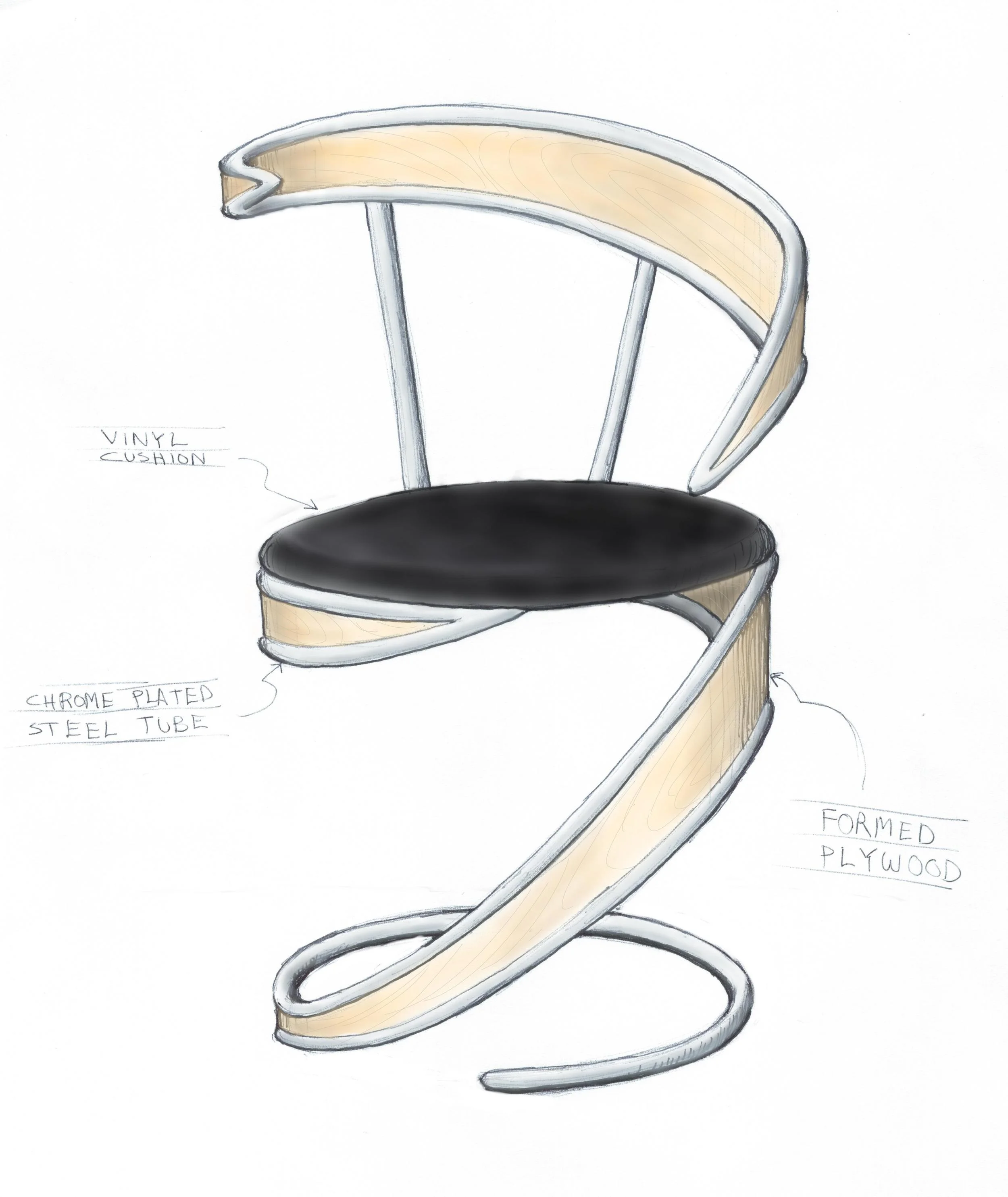 Snake Barstool 