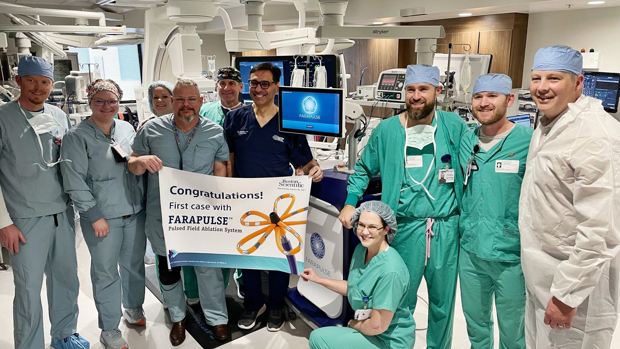 🎉Big news for Southern Medical Group! Today Farhat Khairallah, M.D. and his team performed the first FARAPULSE TM case in Tallahassee, and the second in the state of Florida. Boston Scientific&rsquo;s FARAPULSE pulsed field ablation (PFA) system is 