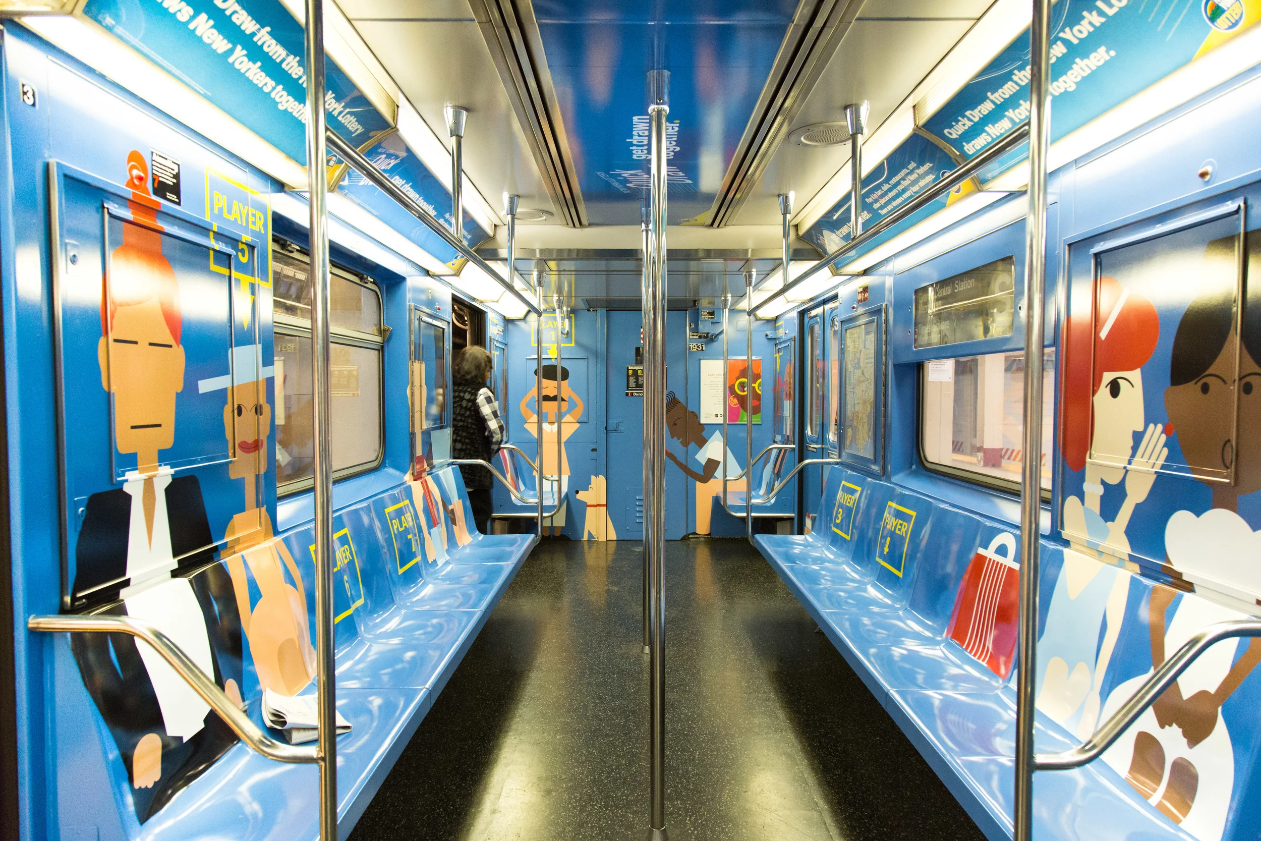   Subway Wrap highlighting all the different personalities of NYC coming together.   