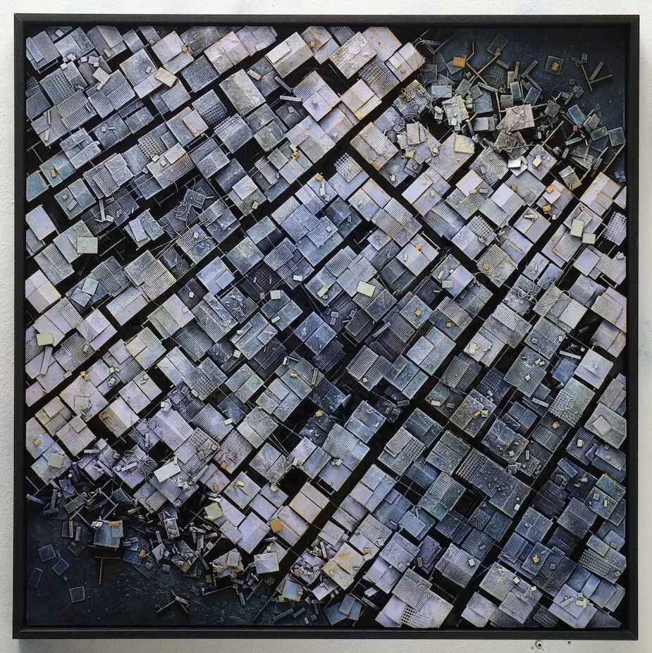  ©hendrik czakainski / 2020 MDF Karton, Spachtel, Farbe, 105cm x 105cm 