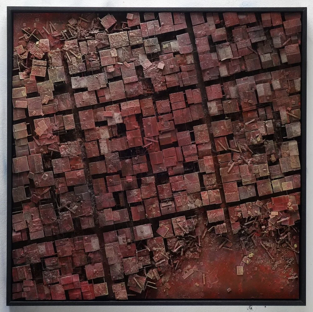  ©hendrik czakainski / 2020 MDF Karton, Spachtel, Farbe, 105cm x 105cm 