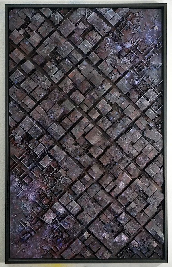 ©hendrik czakainski / 2020 MDF Karton, Spachtel, Farbe, 120cm x 75cm