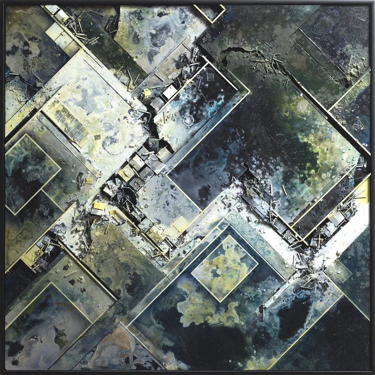  ©hendrik czakainski / 2021 MDF, Karton, Spachtel, Farbe, 145cm x 145cm 