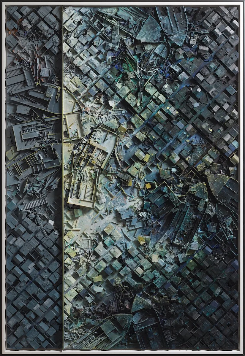  ©hendrik czakainski / 2021 MDF, Karton, Spachtel, Farbe, 208cm x 143cm 