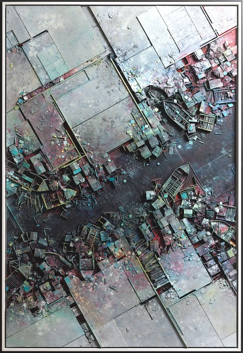  ©hendrik czakainski / 2021 MDF, Karton, Spachtel, Farbe, 208cm x 143cm 