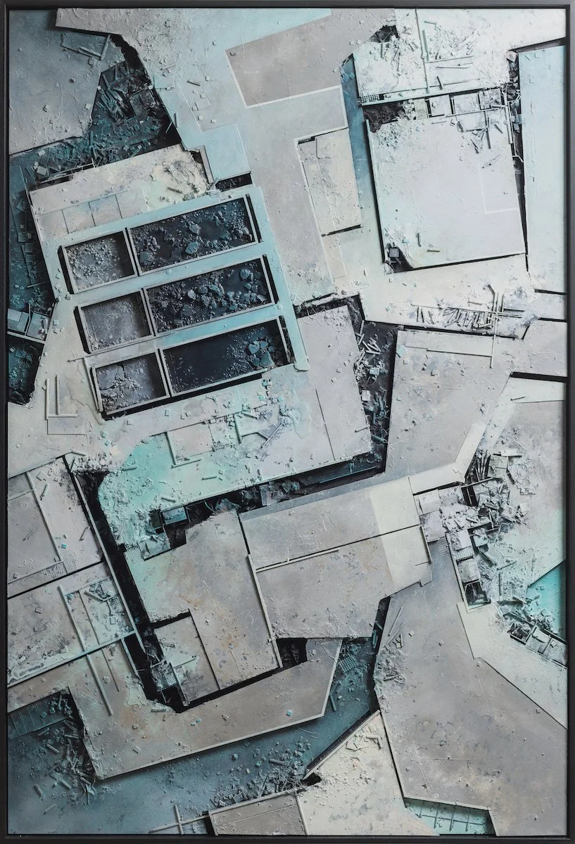  ©hendrik czakainski / 2021 MDF, Karton, Spachtel, Farbe, 208cm x 143cm 