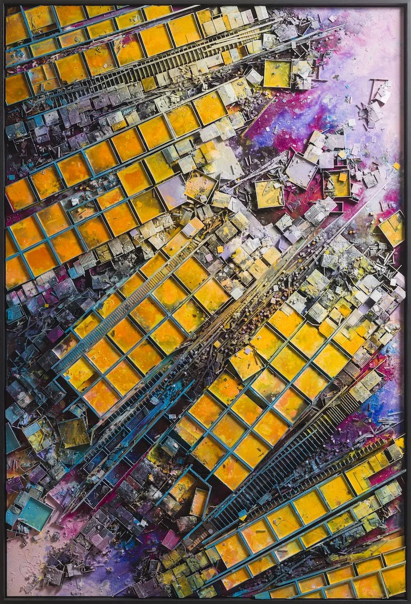  ©hendrik czakainski / 2021 MDF, Karton, Spachtel, Farbe, 208cm x 143cm 