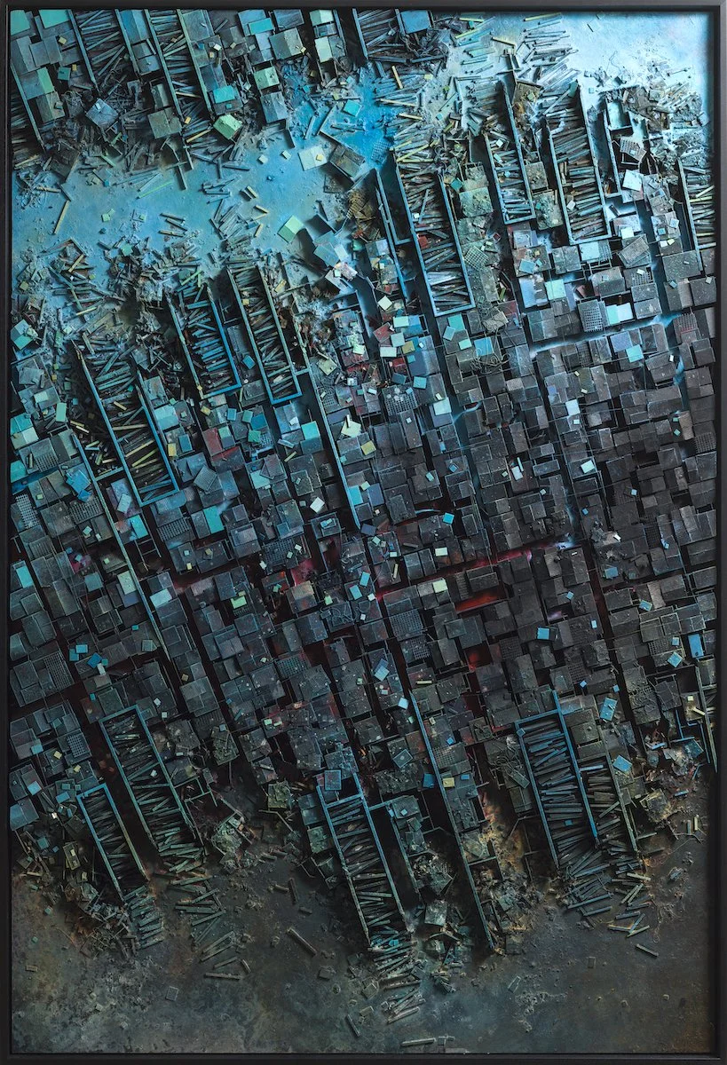  ©hendrik czakainski / 2021 MDF, Karton, Spachtel, Farbe, 208cm x 143cm 