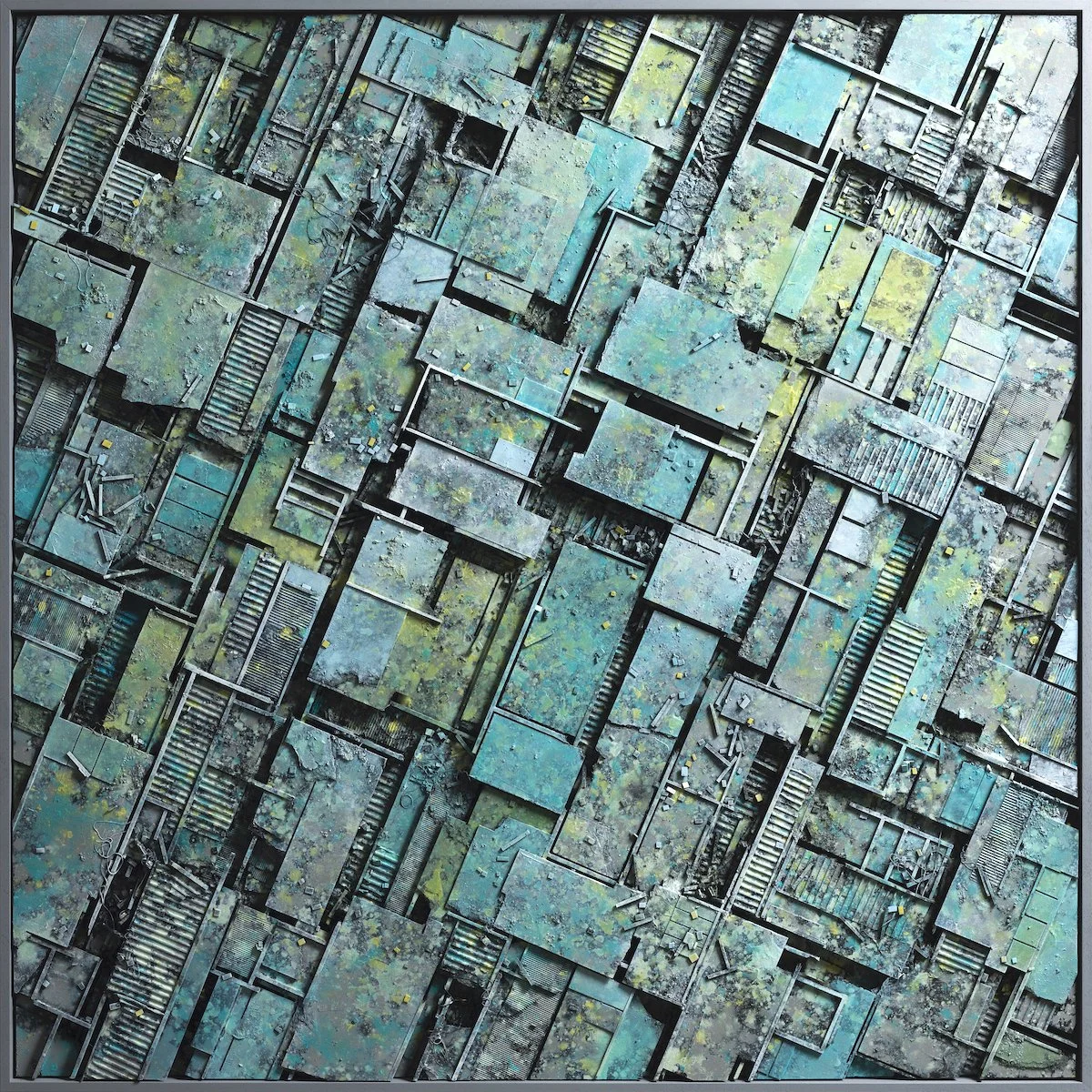  ©hendrik czakainski / 2020 MDF Karton, Spachtel, Farbe, 145cm x 145cm 