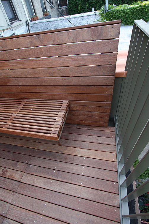 Historic District Deck , Park Slope Brooklyn - Deck Detail