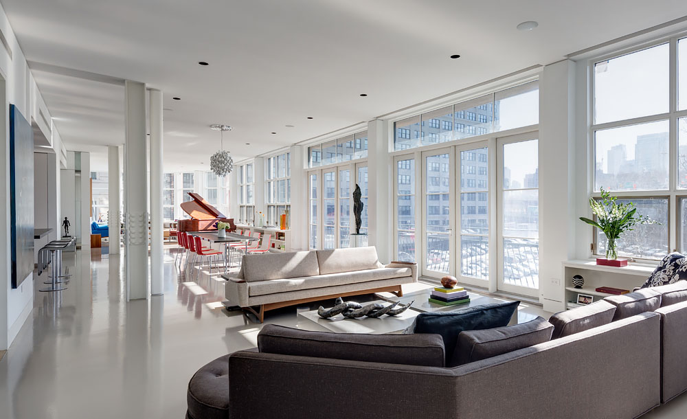 Dumbo Residence, Brooklyn New York - Open Living Space