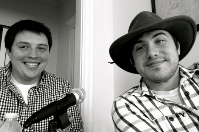 Recording the first Sean and Dan Watch Television video .