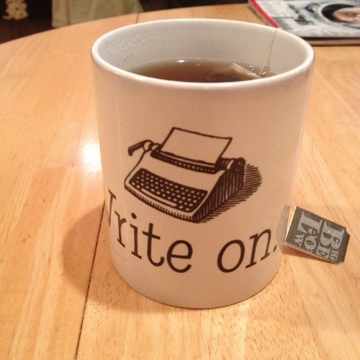 Sean complains he never gets coffee on these shows, so we honored him with a mug of tea.