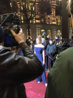 Actress Emily Atack on the red carpet (Photo by Stephanie Schaefer)