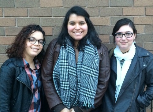From left to right: Vina Castillo, Natalie Noboa, and Holly Nikodem