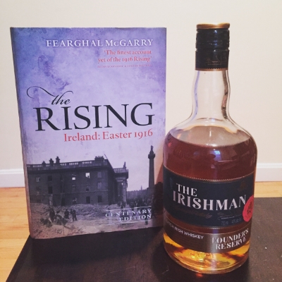 The Irishman with some reading I picked up in Dublin.