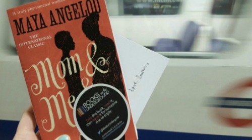 Books on the Underground helped Emma Watson share Maya Angelou’s Mom & Me & Mom in London. (Photo courtesy of Cordelia Oxley)